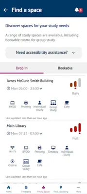 UofG Life android App screenshot 1